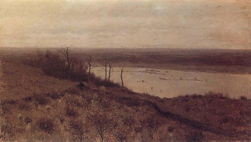 Levitan, Isaak The Flub Sura of the high bank oil painting image